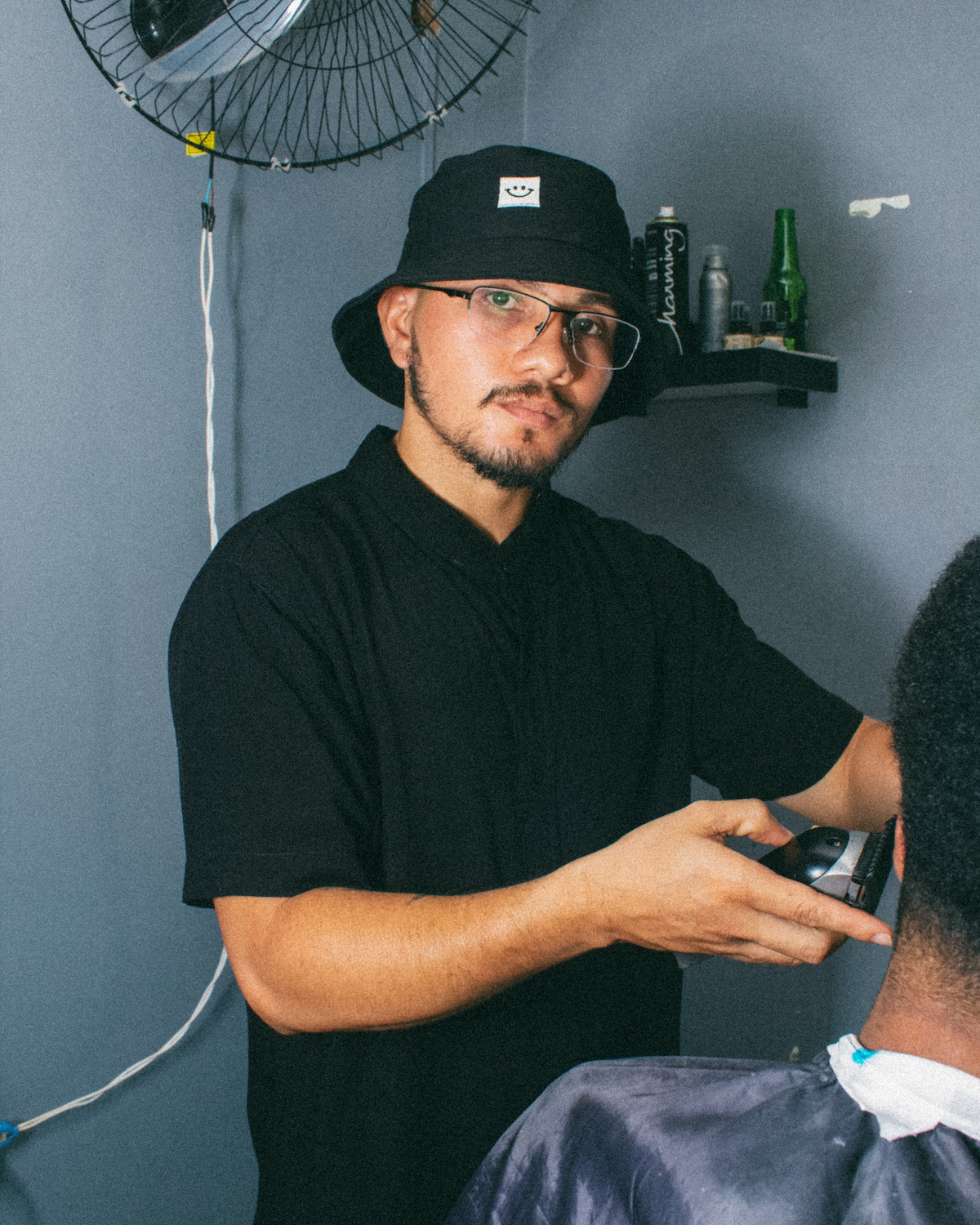 Preview of a booking website for a barbershop