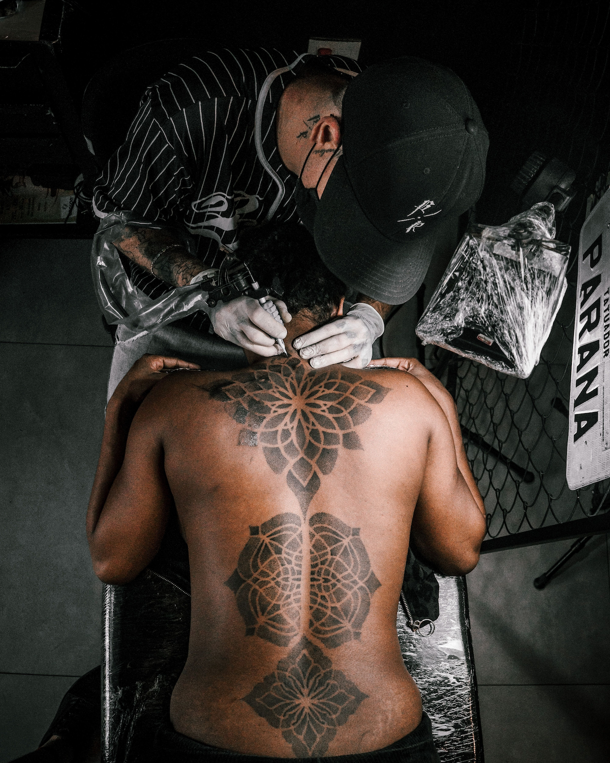 Preview of a booking website for a tattoo studio